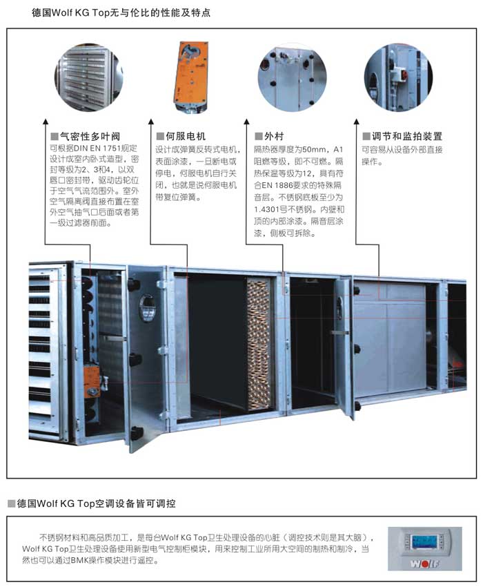 手術(shù)部專用靜音型衛(wèi)生型空調(diào)機組